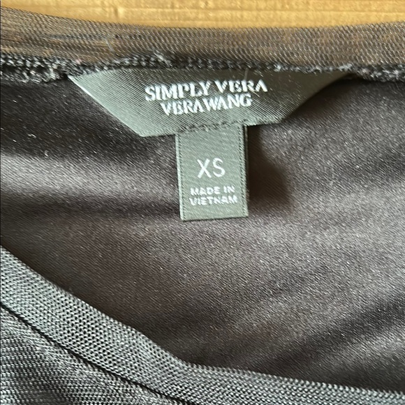 Vera Wang Black Ruffled Smocked Blouse - Picture 2 of 4